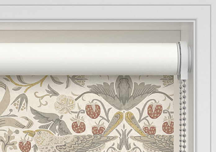 William Morris At Home Strawberry Thief, Ochre - Twist&Fit Roller Blind - Image 10
